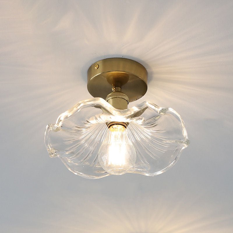 Floralis | Elegant Vintage Glass Ceiling Lamp for Dining Room Ambiance 6