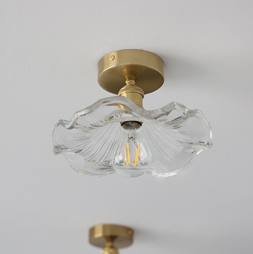 Floralis | Elegant Vintage Glass Ceiling Lamp for Dining Room Ambiance 7