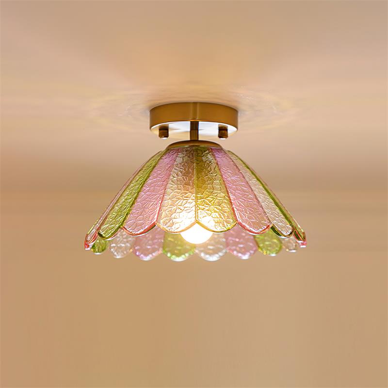 Floralis | Elegant Vintage Glass Flower Ceiling Lamp 1