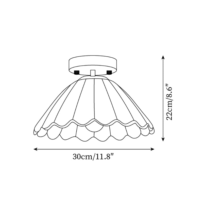 Floralis | Elegant Vintage Glass Flower Ceiling Lamp 4