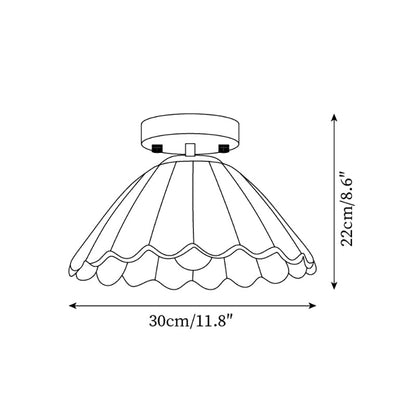 Floralis | Elegant Vintage Glass Flower Ceiling Lamp 4