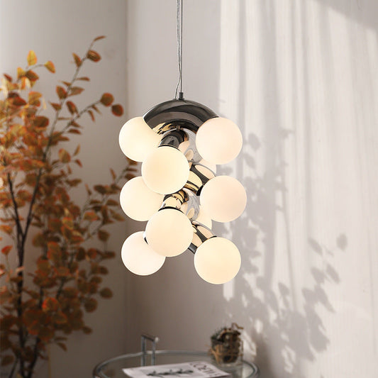 Modern Curved Metal Pendant Light - Lusomart