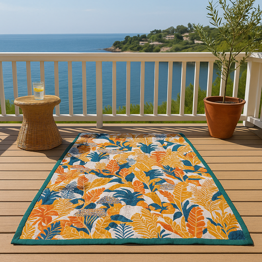 Colorful Floral Soft Absorbent Beach Towel - Lusomart