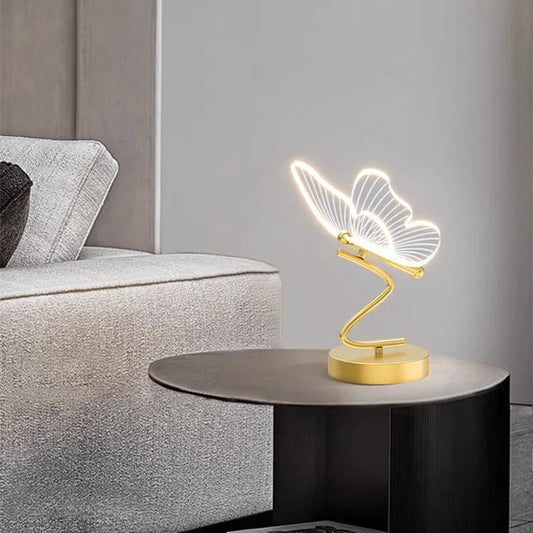 Colorful Butterfly Desk Lamp with Bright LED Light - Lusomart