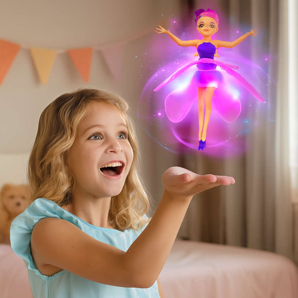 Colorful Fairy Toy with Motion Sensor LED Lights for Kids