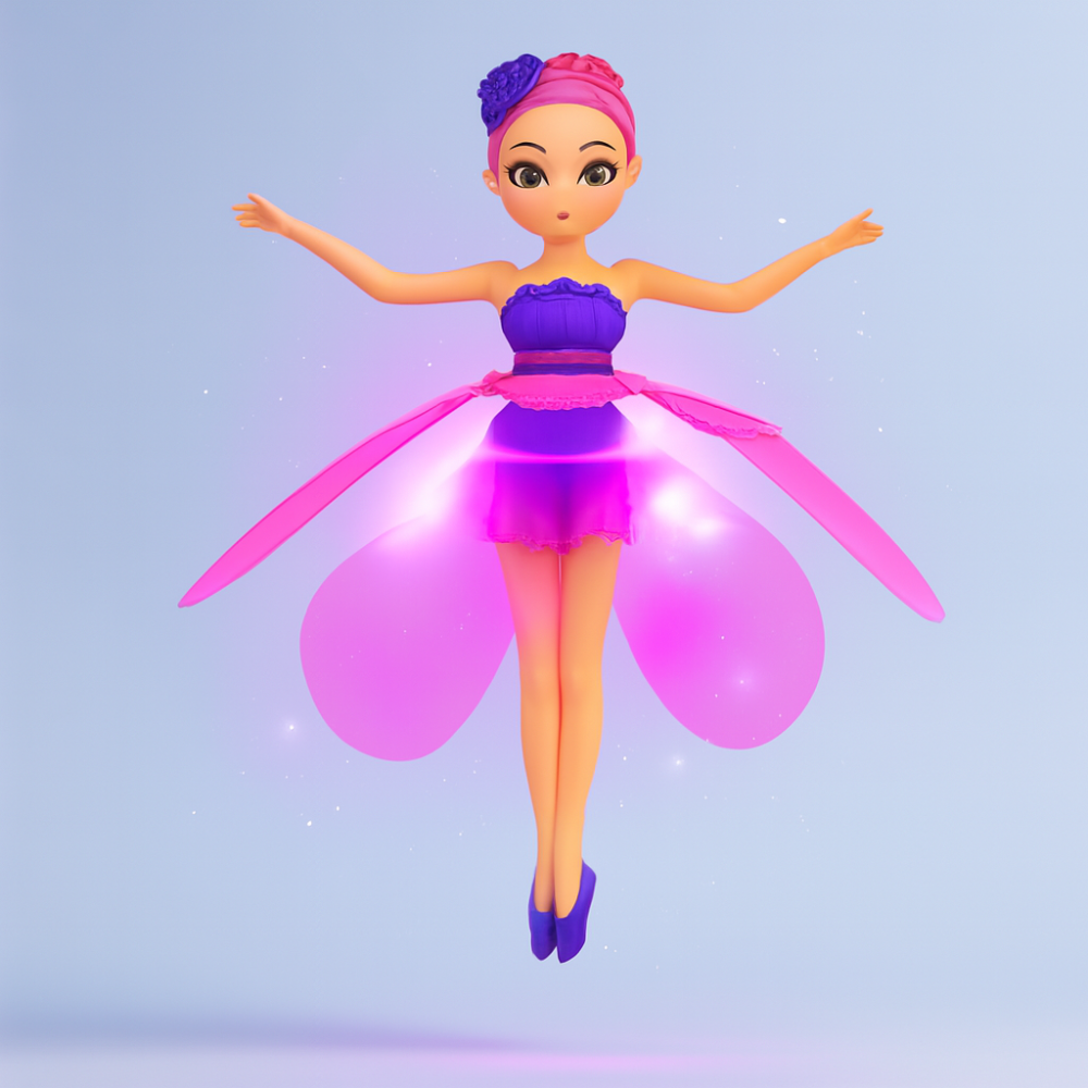 Colorful Fairy Toy with Motion Sensor LED Lights for Kids
