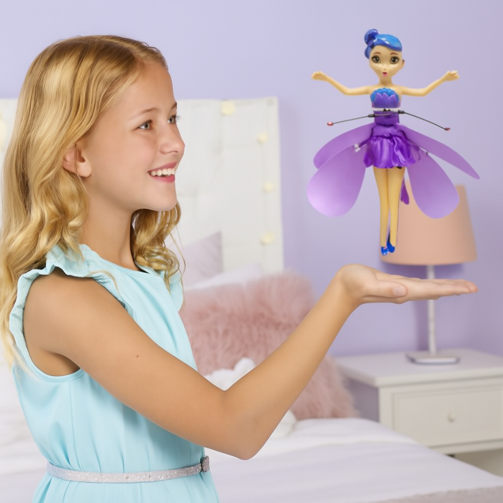 Colorful Fairy Toy with Motion Sensor LED Lights for Kids
