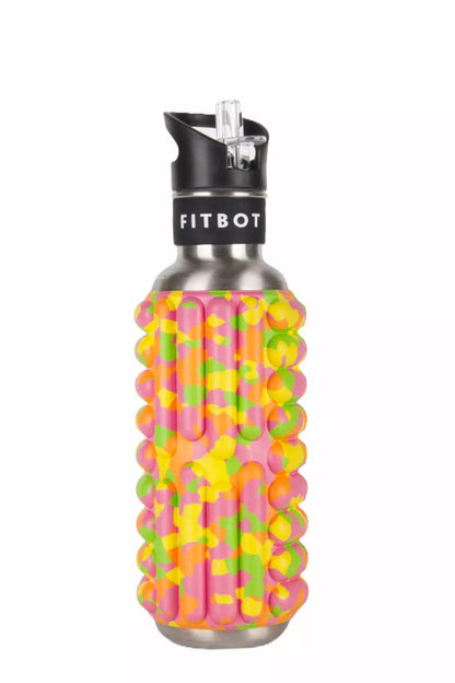 Foam Roller Water Bottle - 0.8L to 1.2L Sustainable Ecofriendly Flip Straw Roller Drink Bottle 9