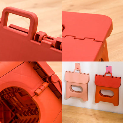 Folding Step Stool Lightweight Plastic Portable Compact Storage 8
