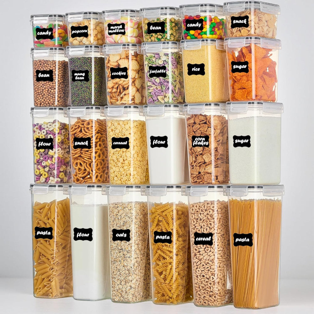 Fresh Food Keeper Containers Leakproof Clear Plastic Set