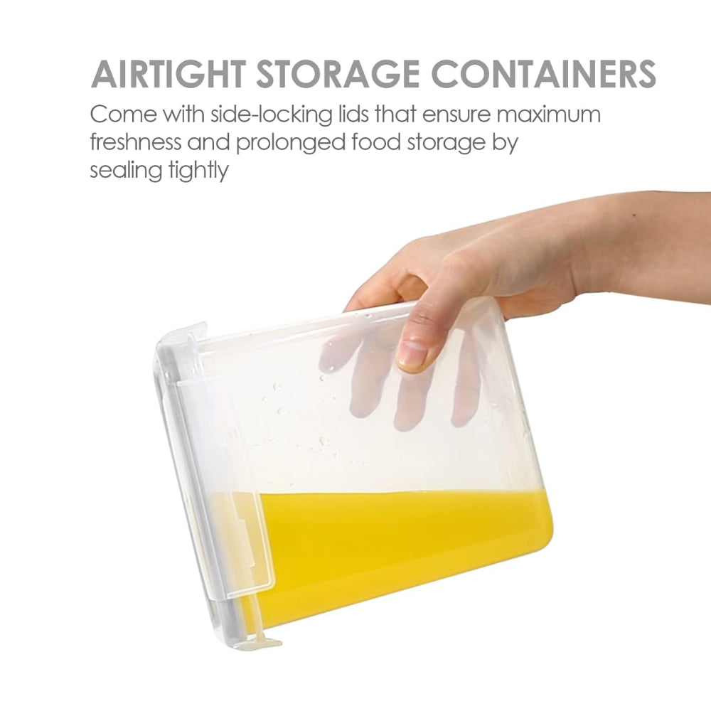 Fresh Food Keeper Containers Leakproof Clear Plastic Set