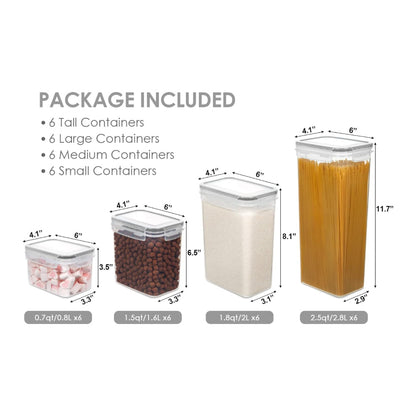 Fresh Food Keeper Containers Leakproof Clear Plastic Set