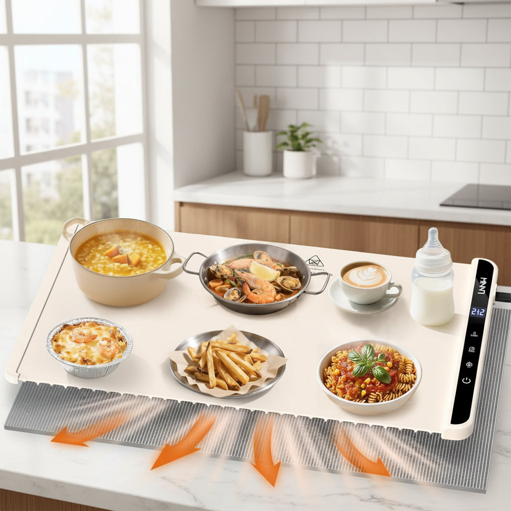 Electric Food Warmer Heat Resistant Serving Tray