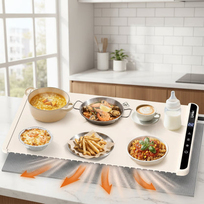 Electric Food Warmer Heat Resistant Serving Tray