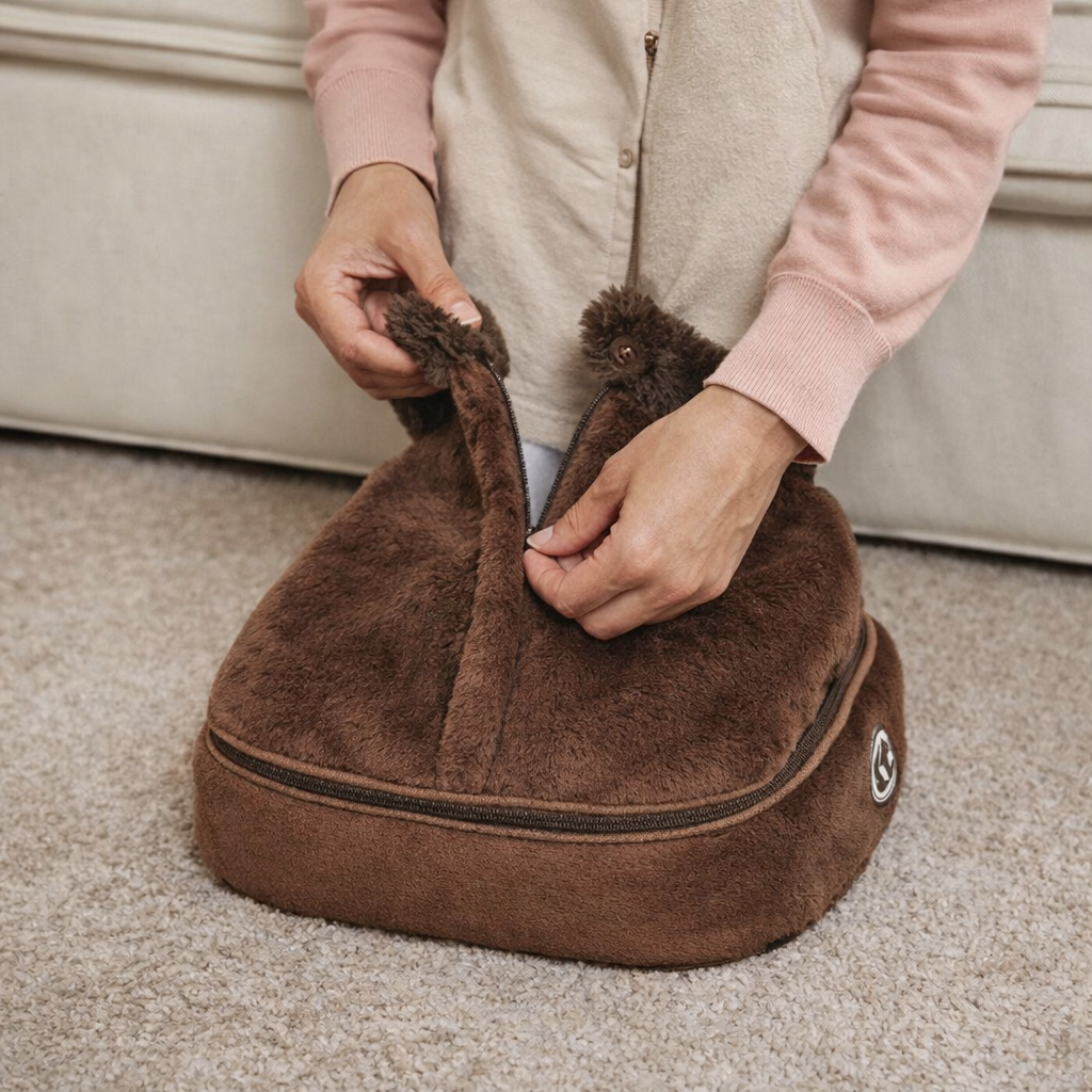 Warm Fuzzy Massage Slipper Boots for Relaxation - Lusomart