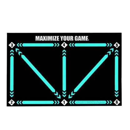 Premium Soccer Practice Mat and Coaching Guide