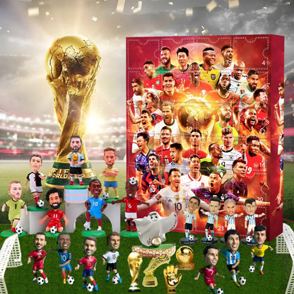 Collectible Soccer Christmas Countdown Figurine Box - Lusomart