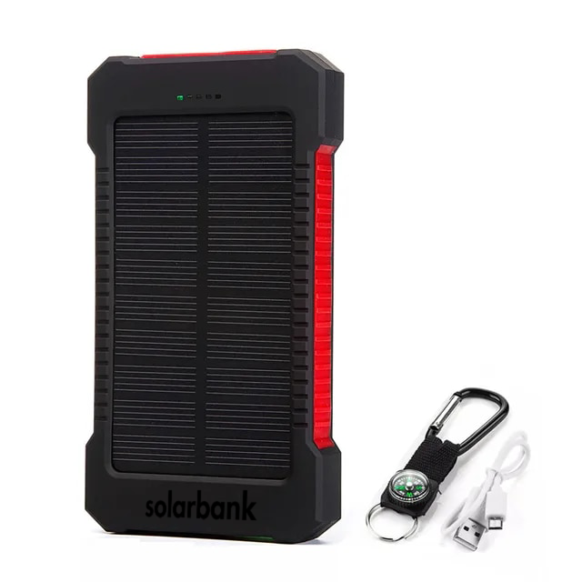 Portable 20000mAh Solar Charger Power Bank