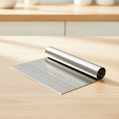 Stainless Steel Kitchen Spatula & Dough Scraper Tool - Lusomart