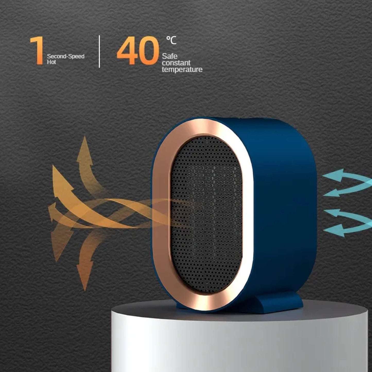 Compact Space-Saving Electric Heater For Small Areas