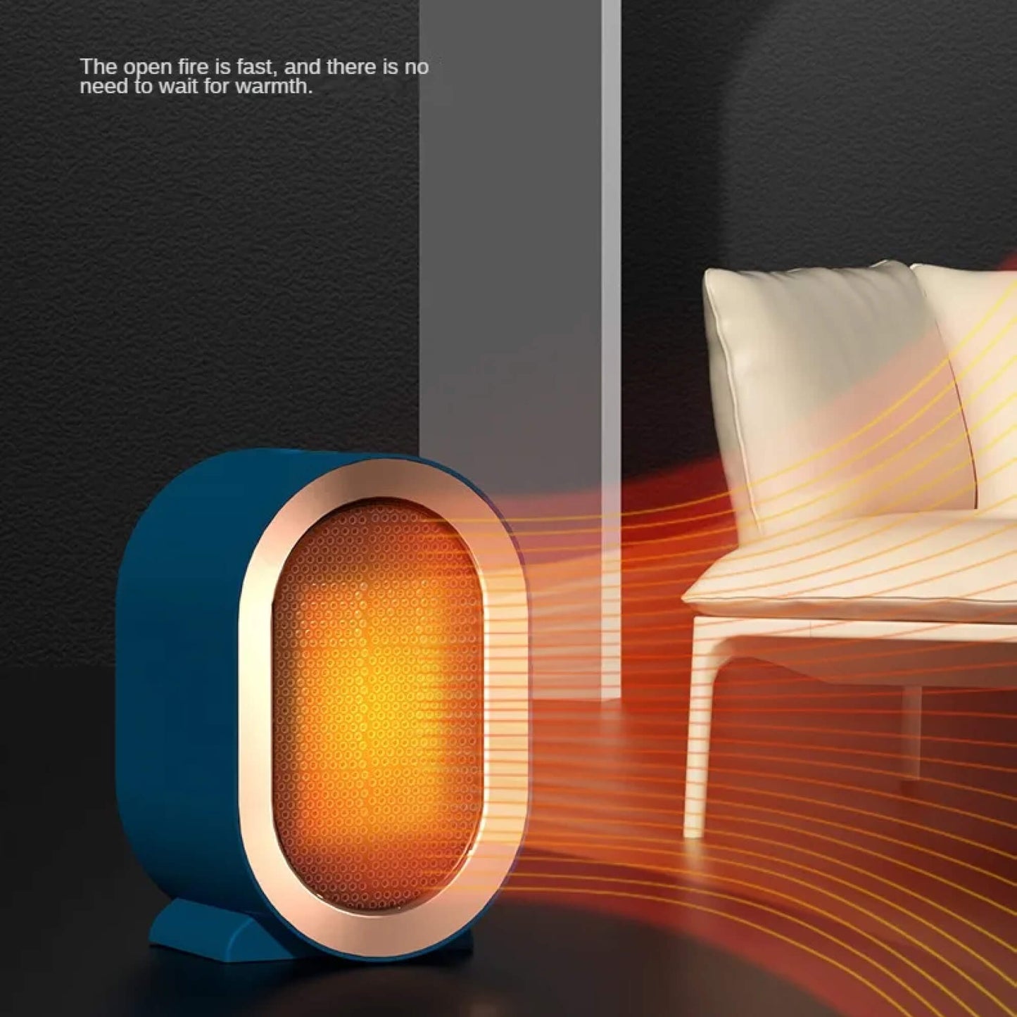 Space Saving Portable Electric Heater for Small Rooms