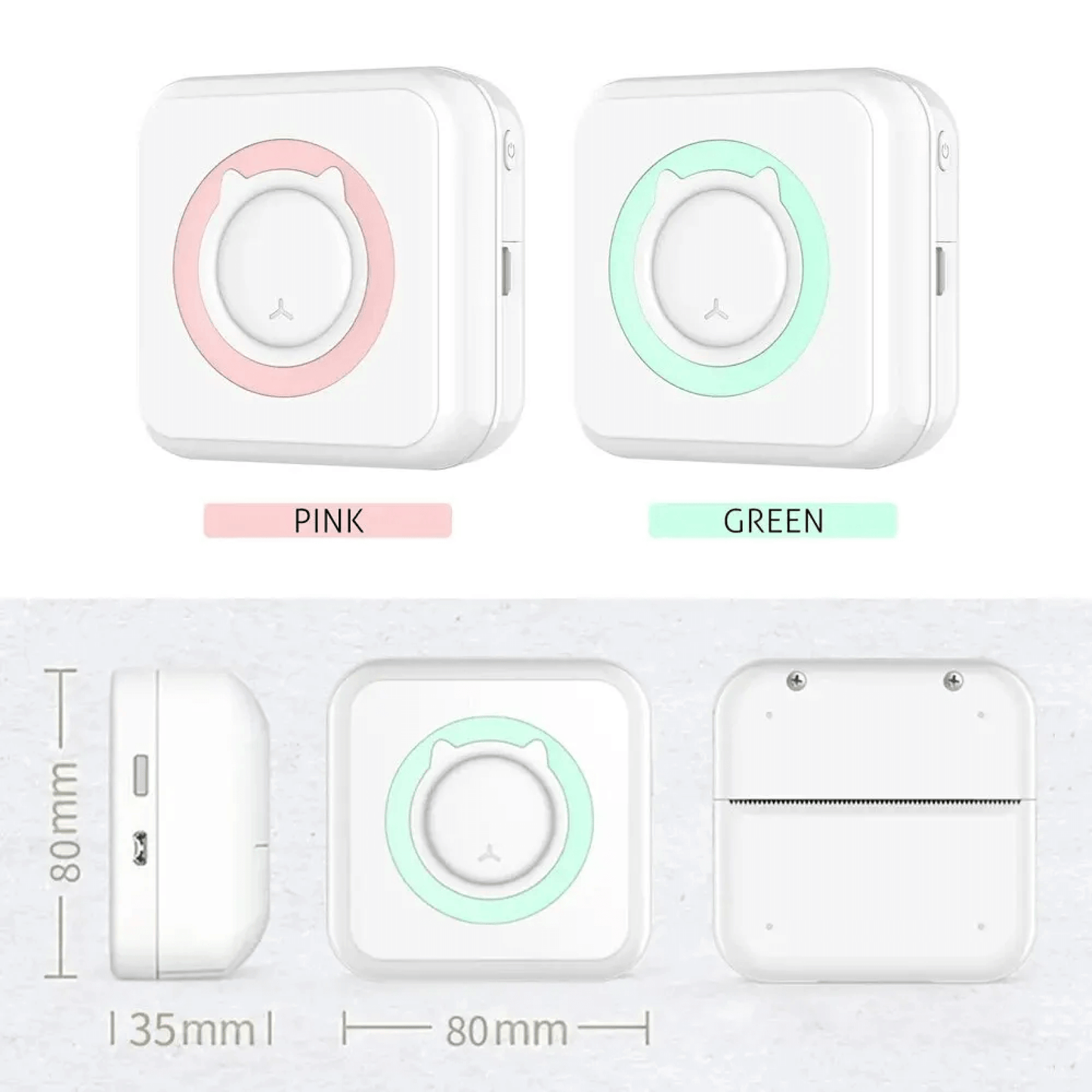 Portable Compact Bluetooth Sticker Photo Printer
