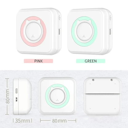 Portable Compact Bluetooth Sticker Photo Printer