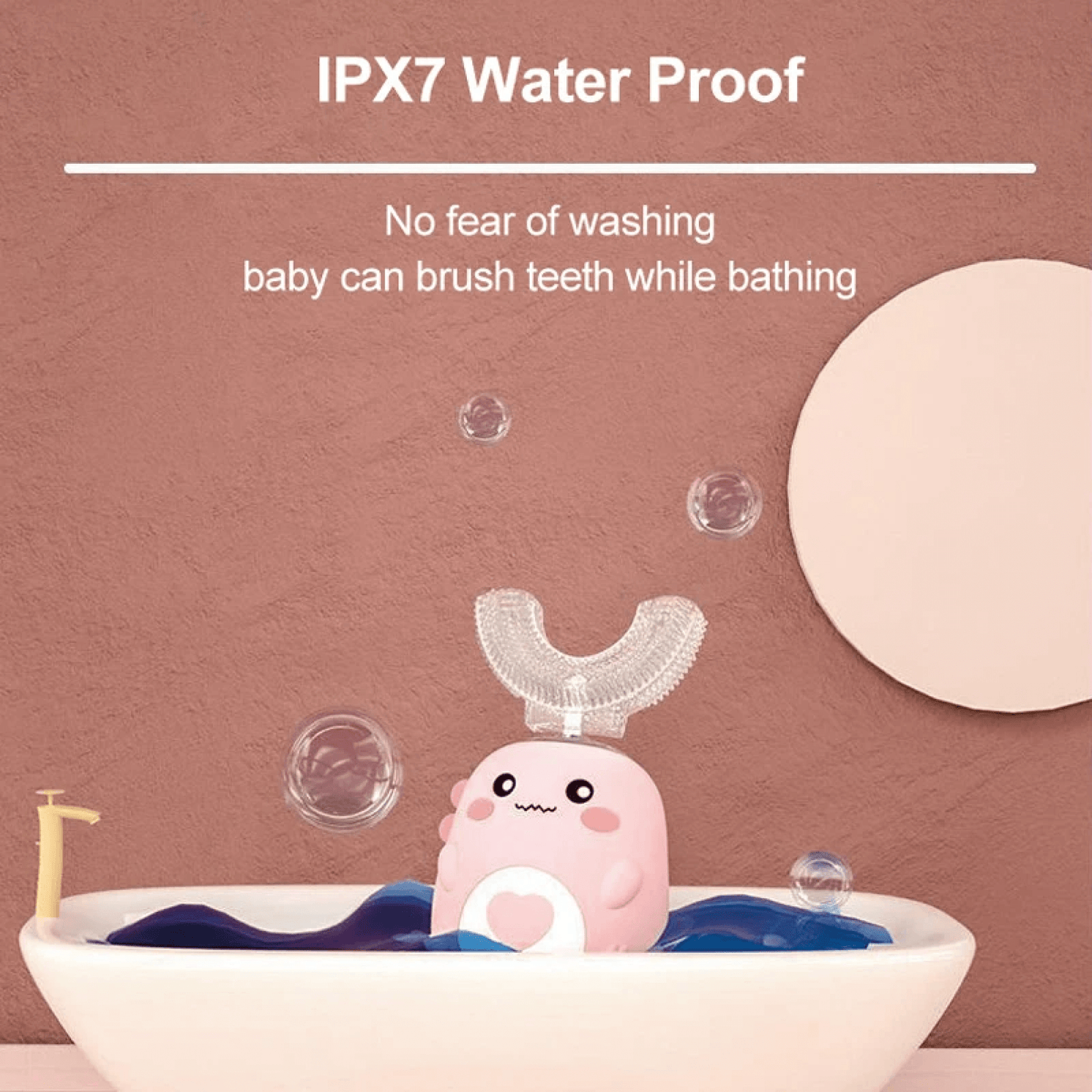 Baby Gentle U-Shaped Electric Toothbrush With Battery