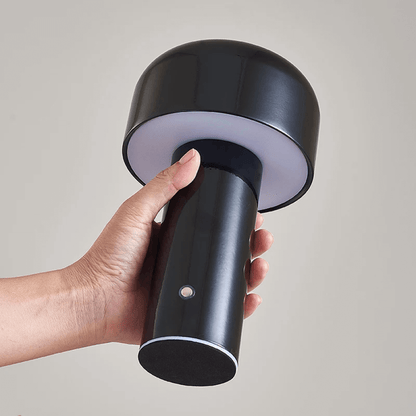 Portable LED Table Lamp In Metal And Glass - Lusomart