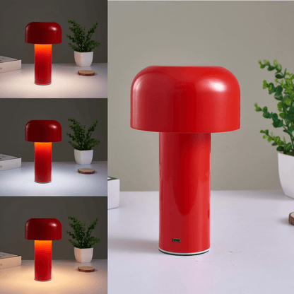 Portable LED Table Lamp In Metal And Glass