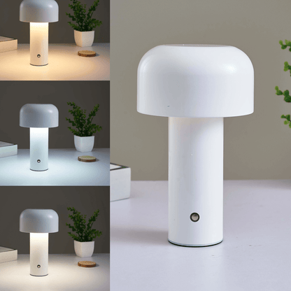 Portable LED Table Lamp In Metal And Glass