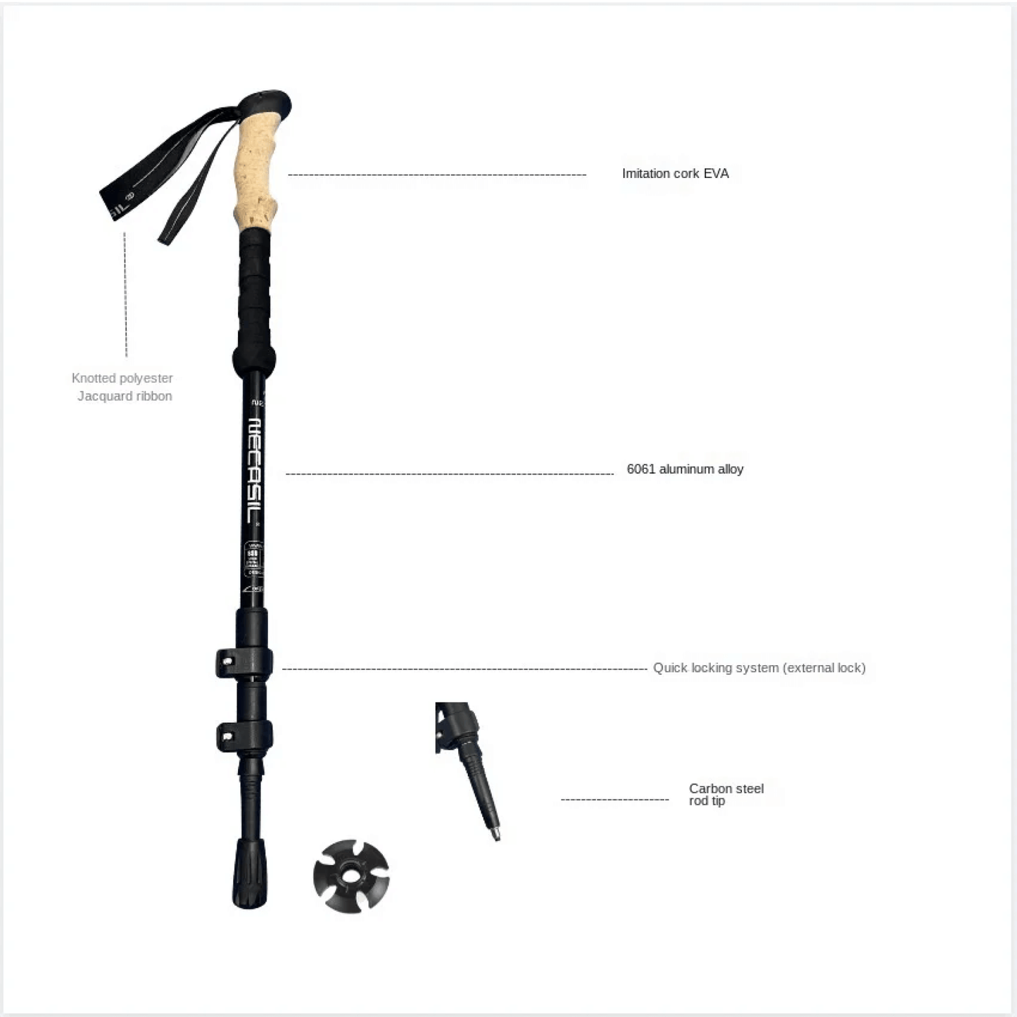 Portable Folding Hiking Walking Sticks