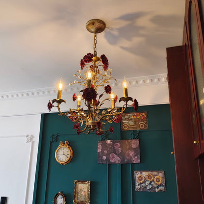 Elegant Crystal Pendant Ceiling Lamp in Classic Style