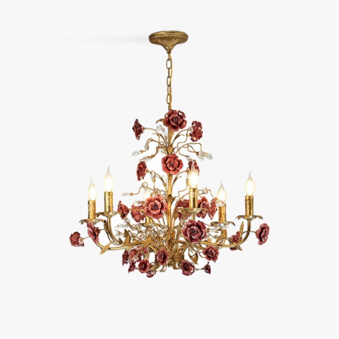 Elegant Crystal Pendant Ceiling Lamp in Classic Style