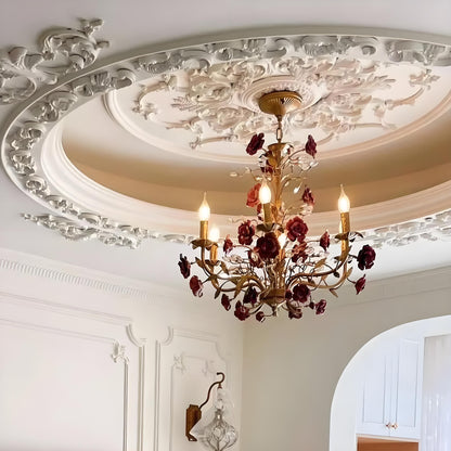 Elegant Crystal Pendant Ceiling Lamp in Classic Style