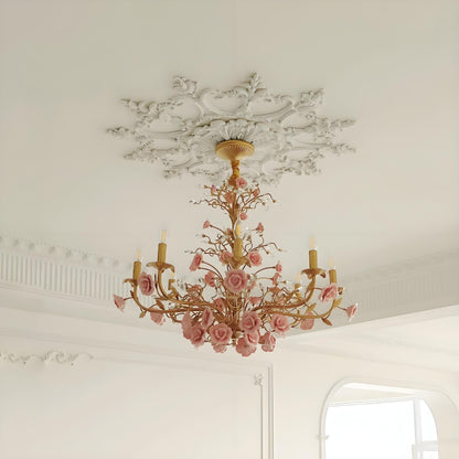 Elegant Crystal Pendant Ceiling Lamp in Classic Style