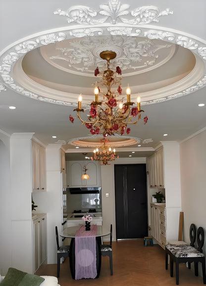 Elegant Crystal Pendant Ceiling Lamp in Classic Style