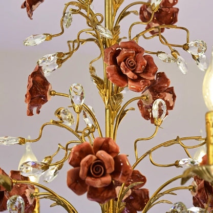 Elegant Crystal Pendant Ceiling Lamp in Classic Style