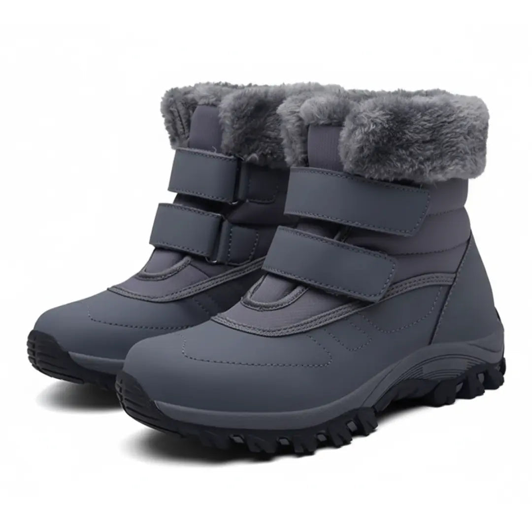 Warm Waterproof Women's Low Heel Ankle Boots - Lusomart