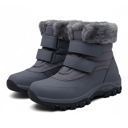 Warm Waterproof Women's Low Heel Ankle Boots - Lusomart
