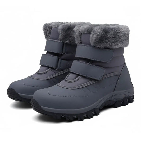 Warm Waterproof Women's Low Heel Ankle Boots - Lusomart