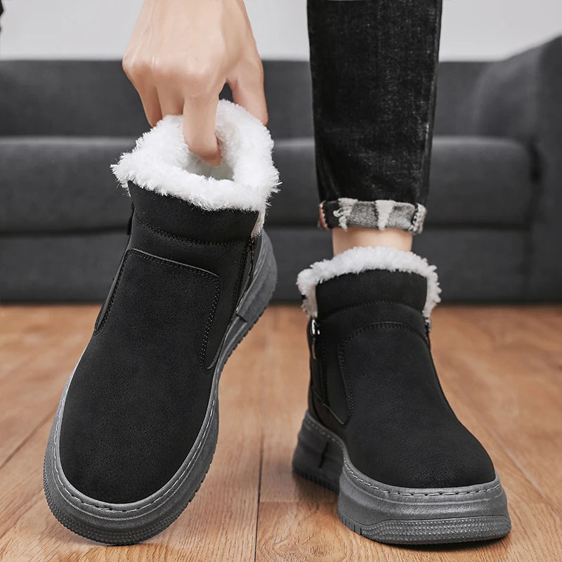 FrostGuard | Cozy Durable Men's Snow Boots for Winter Adventures 5