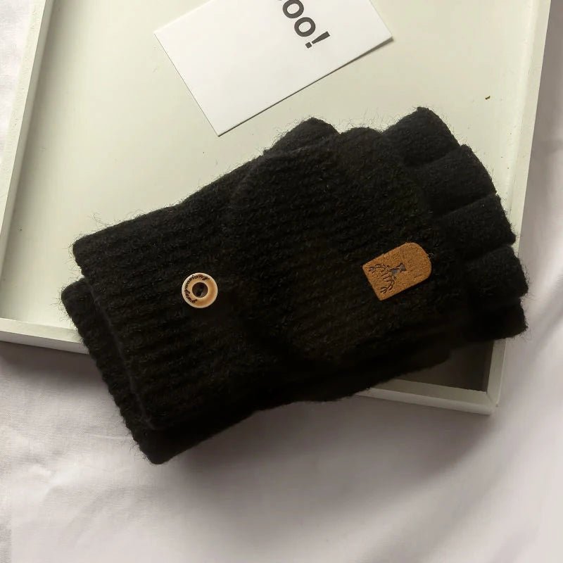 FrostGuard | Cozy Touchscreen Half-Finger Winter Gloves 1