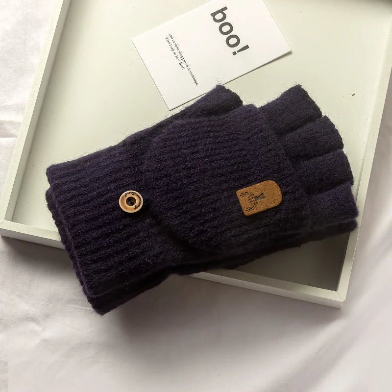 FrostGuard | Cozy Touchscreen Half-Finger Winter Gloves 2