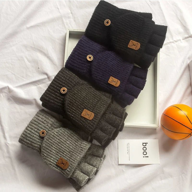 FrostGuard | Cozy Touchscreen Half-Finger Winter Gloves 4