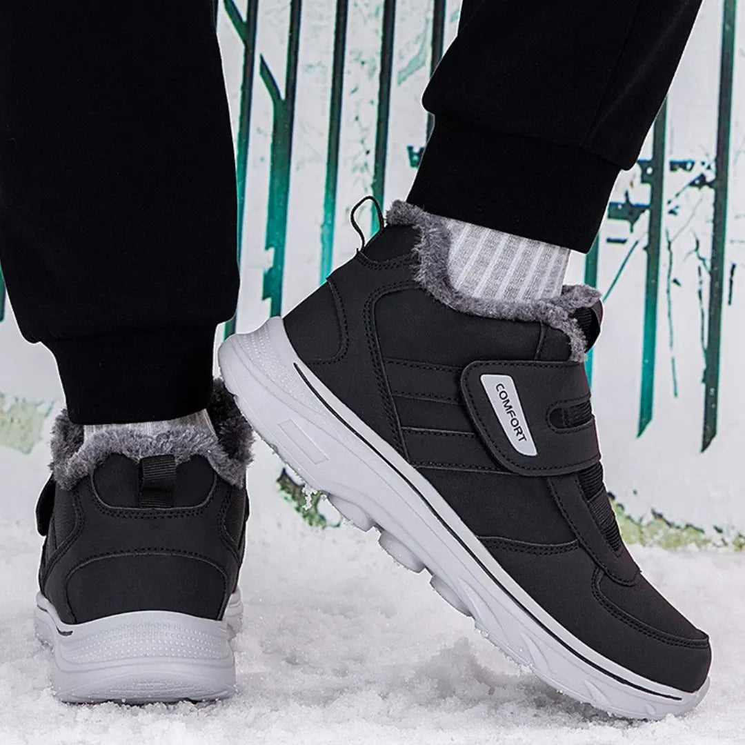 FrostGuard | Stylish Comfortable Men's Snow Boots with Velcro Closure 6