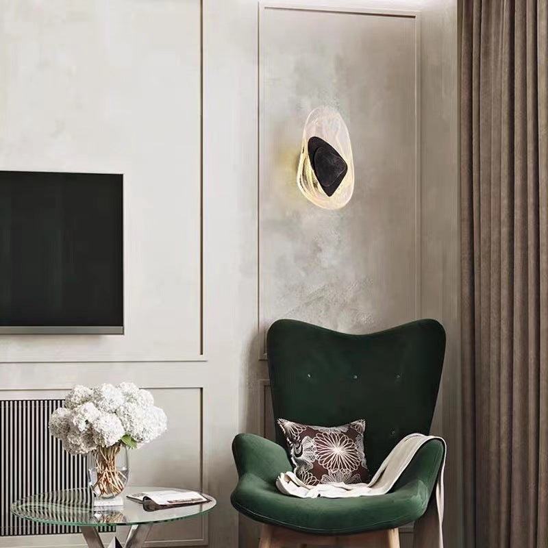 FrostLume – Minimalist Wall Light with Elegant Crystal Accent 1