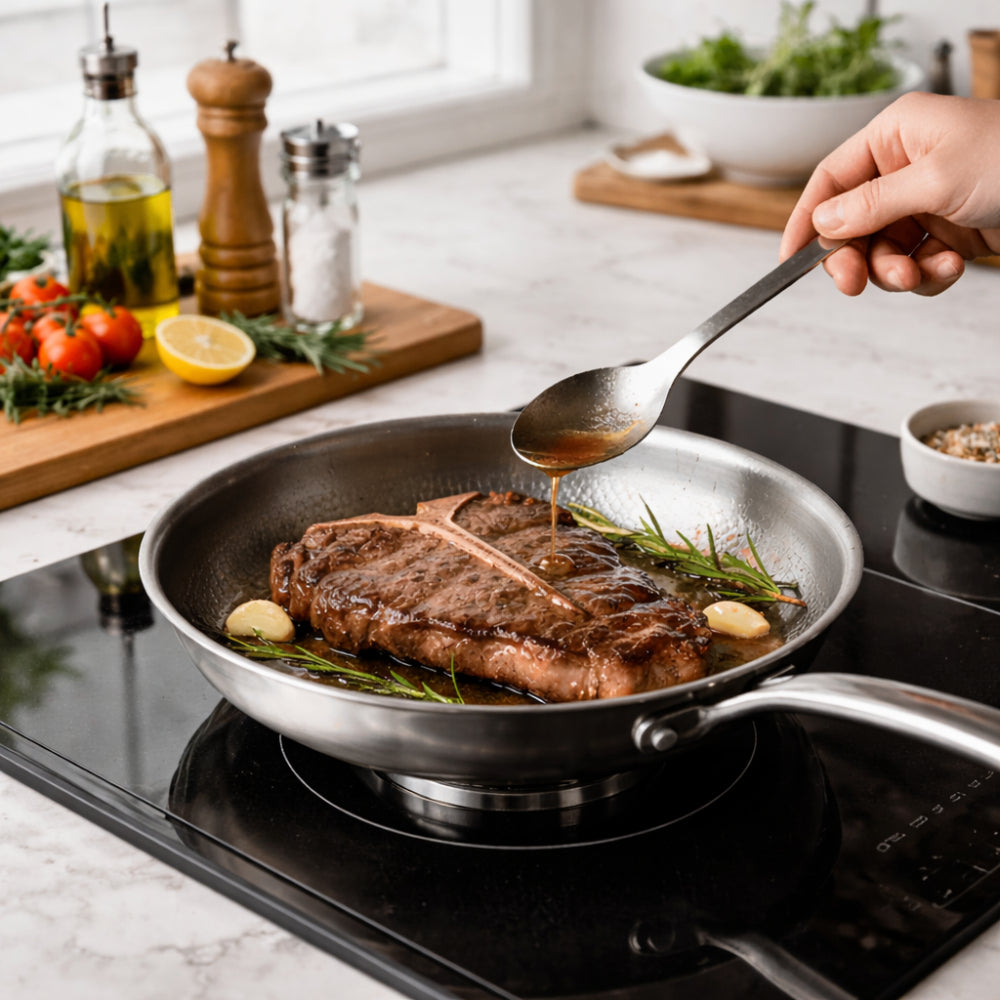 Durable Non Stick Titanium Frying Pan - Lusomart