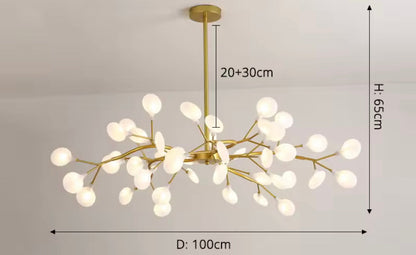 Golden Leaf Hanging Light