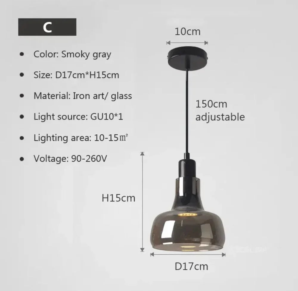 Sleek Glass Hanging Light Fixtures